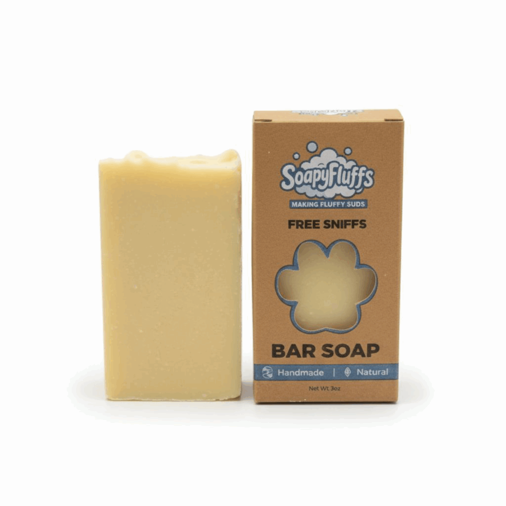 Pine Tar Tallow Soap - Rugged Orange & Patchouli Grass-Fed Bar - Handmade Tallow Soap in Hamilton, Ohio - Soapyfluffs