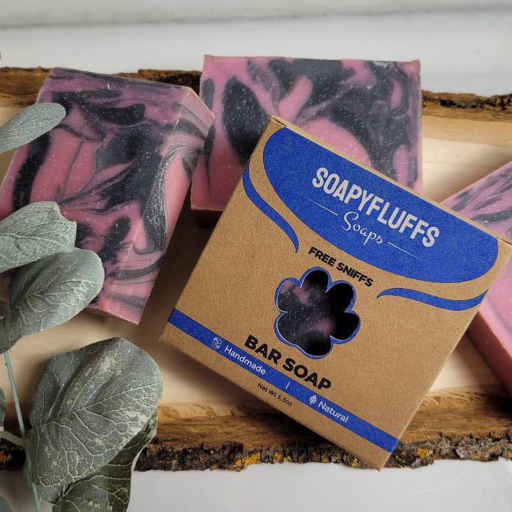 Cherry Bomb Artisan Soap by Soapyfluffs – Luxurious Fragranced with Vanilla & Cherry