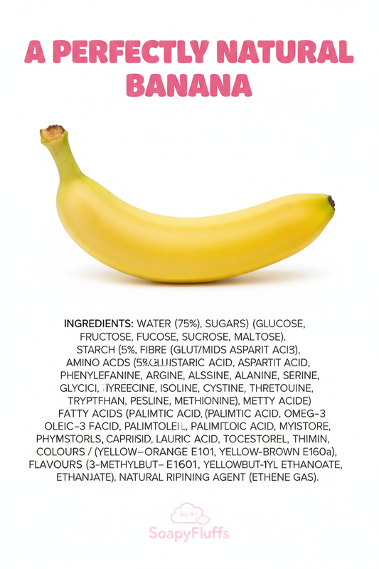 Mythbuster: Everything Is Chemicals (Yes, Even Your Banana) Soapyfluffs