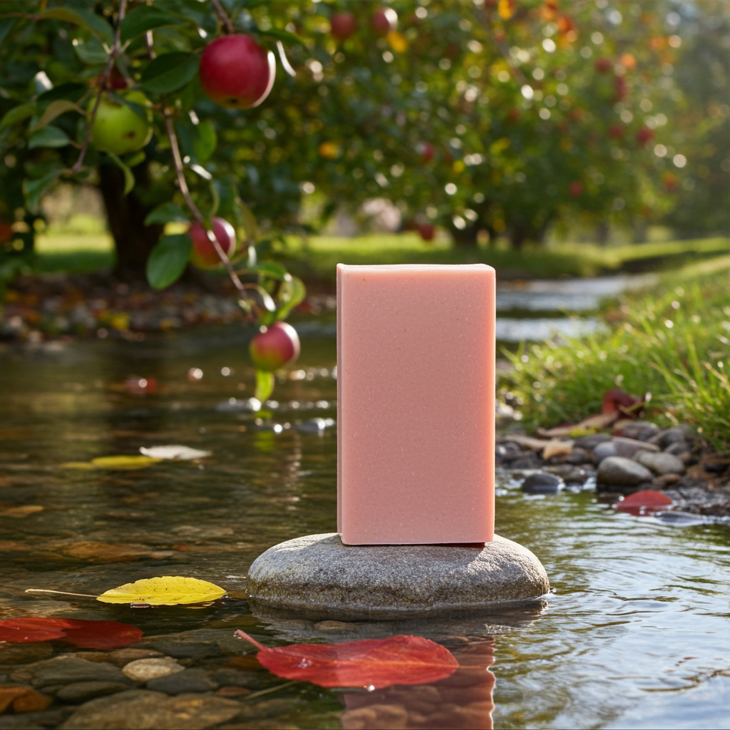 Candy Apple Tallow Soap - Sweet Apple & Cinnamon Deeply Moisturizing Bar - Handmade Tallow Soap in Hamilton, Ohio - Soapyfluffs