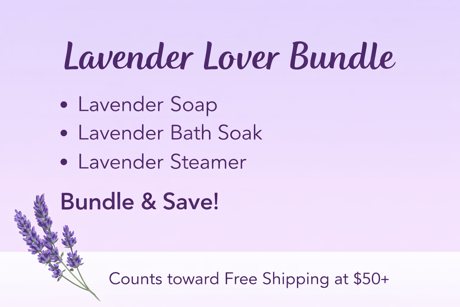 Lavender Lover Gift Bundle | Tallow Soap - Handmade Tallow Soap in Hamilton, Ohio - Soapyfluffs