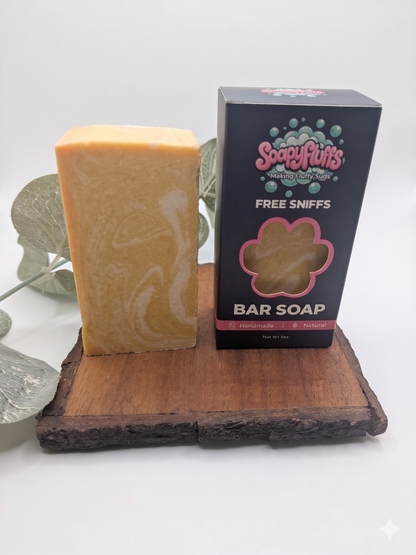 Orange Soda Pop | Vanilla & Orange Tallow Soap - Handmade Tallow Soap in Hamilton, Ohio - Soapyfluffs