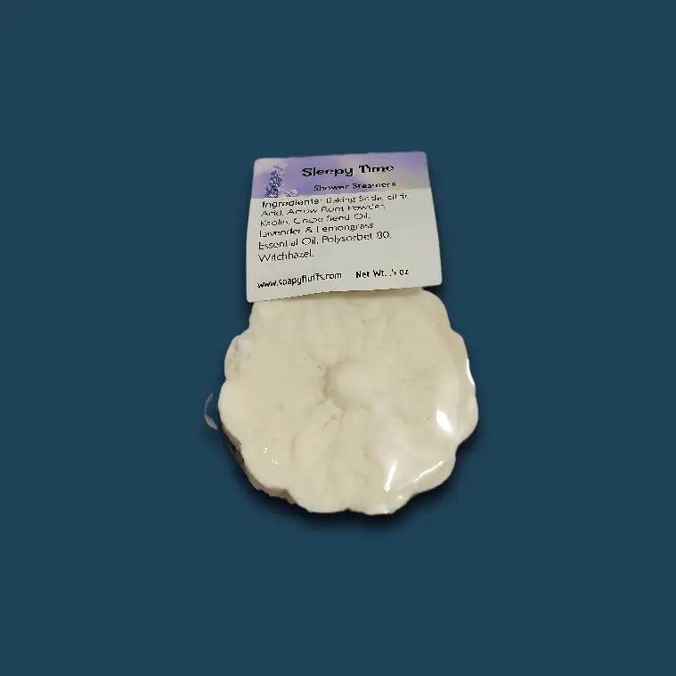 Sleepytime Shower Steamer - Relaxing Lavender & Chamomile Sleep Aid - Handmade Tallow Soap in Hamilton, Ohio - Soapyfluffs