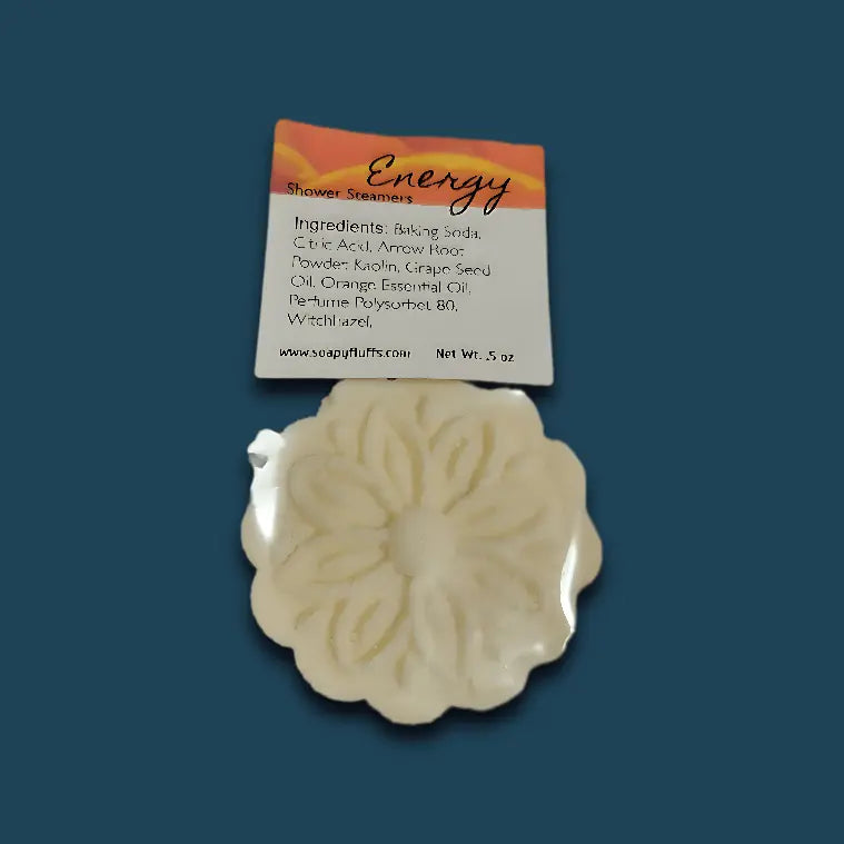 Energize Shower Steamer - Invigorating Blood Orange Aromatherapy - Handmade Tallow Soap in Hamilton, Ohio - Soapyfluffs