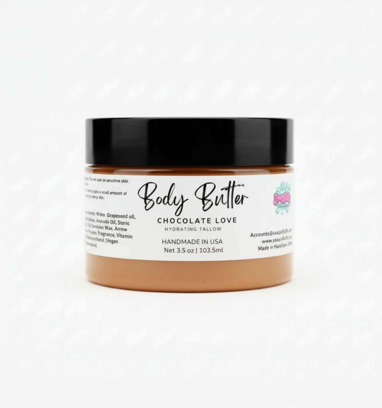 Chocolate Love Tallow Body Butter – Chocolate & Vanilla | Rich & Moisturizing