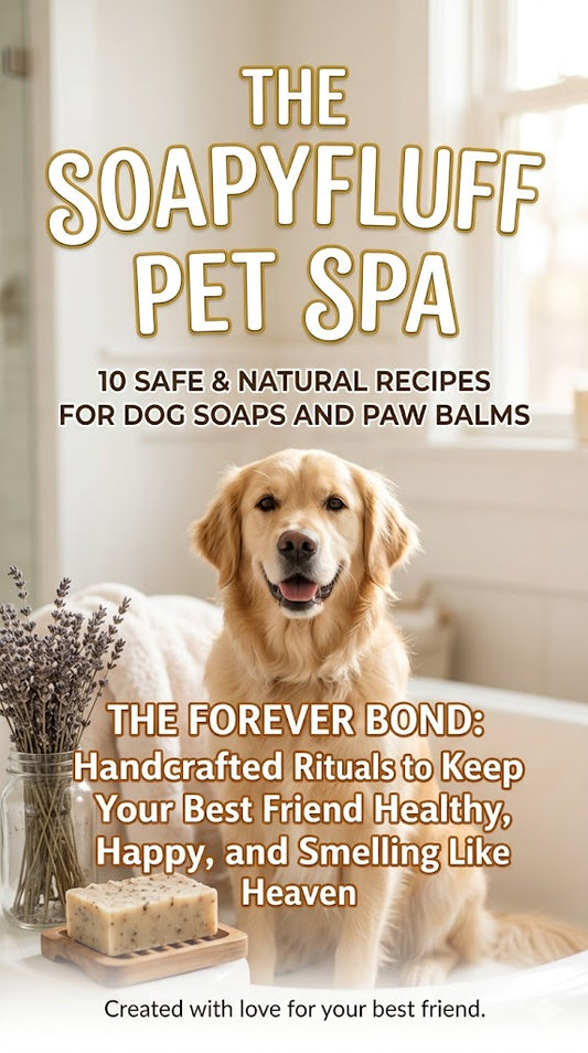 The SoapyFluff Pet Spa: 10 Safe & Natural Recipes for Dog Soaps and Paw Balms (PDF Digital Guide) - Handmade Tallow Soap in Hamilton, Ohio - Soapyfluffs