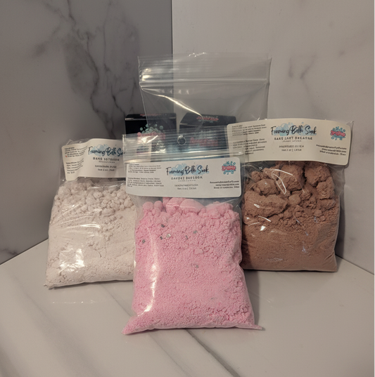 Foaming Bath Soak Gift Set — Eczema-Friendly Bath Powder for Kids & Sensitive Skin