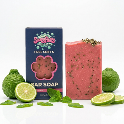 Energize | Spearmint & Lemon Tallow Soap - Handmade Tallow Soap in Hamilton, Ohio - Soapyfluffs