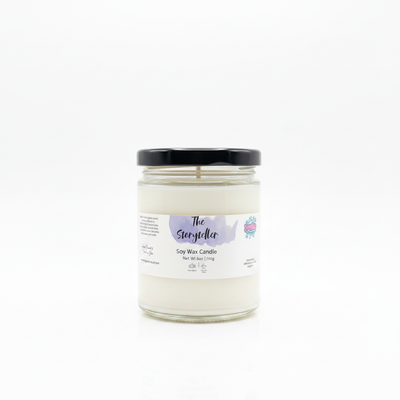 Storyteller Soy Candle - Relaxing Warm Vanilla & Sandalwood Non-Toxic Candle - Handmade Tallow Soap in Hamilton, Ohio - Soapyfluffs