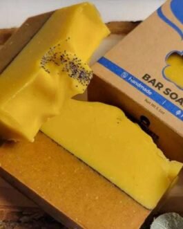 Turmeric Orange Clove Artisan Soap – Natural & Unscented | SoapyFluffs